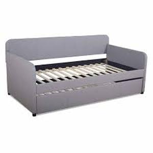 lot 224 image: Home Design Tiara Twin Daybed-Twin-Warm Grey