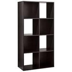 lot 231 image: 11 8 Cube Organizer Shelf - Room Essentials-Espresso