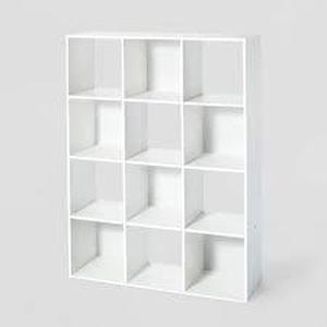 lot 232 image: 11 12 Cube Organizer Shelf - Room Essentials-White