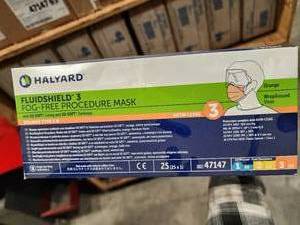 lot 61 image: Fog-Free Procedure Mask - 6 boxes (600 total QTY face shields)
