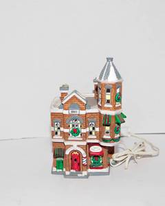lot 245 image: Department 56 Jacks Corner Barber Shop The Original Snow Village