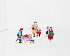 lot 240 image: Department 56 Say it with Flowers The Original Snow Village Figurines Made Exclusively for Bachmans