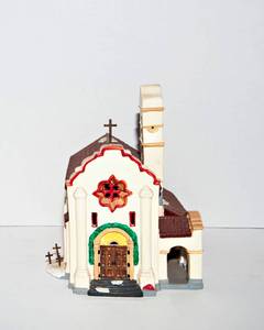 lot 288 image: Department 56 Spanish Mission Church The Original Snow Village