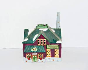 lot 293 image: Department 56 Snow Village Factory #5013-0 The Original Snow Village