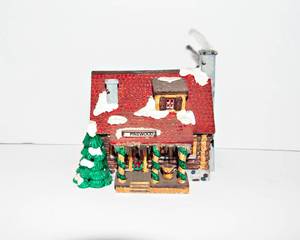 lot 296 image: Department 56 Pinewood Log Cabin The Original Snow Village