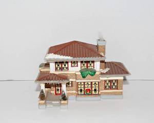 lot 297 image: Department 56 Prairie House The Original Snow Village American Architecture Series