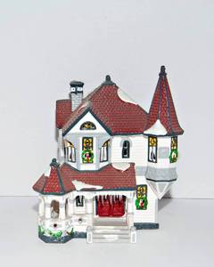 lot 298 image: Department 56 Queen Anne Victorian The Original Snow Village American Architecture Series