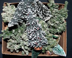 lot 313 image: Christmas Village Trees #5