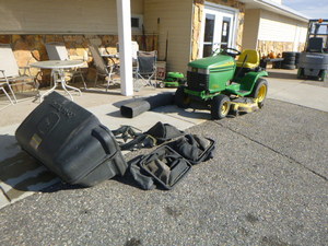 John Deere Riding Lawn Mower with Bagger