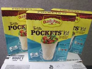 lot 66 image: 3- 12.4 oz Old El Paso Tortilla Poc...