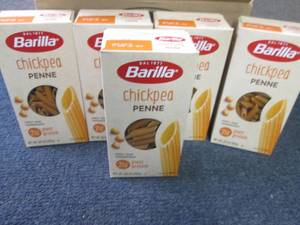 lot 73 image: 5- 8.8 oz Barilla Chickpea Penne Pa...