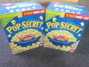 lot 80 image: 2- 12 pks Pop Secret Movie Theater ...