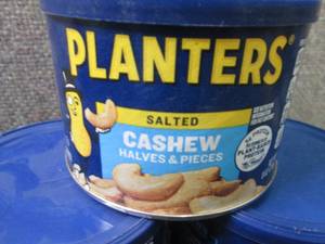 lot 88 image: 3- 8 oz Planters Salted Cashews...