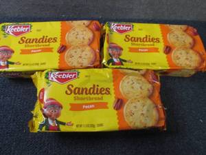 lot 94 image: 3- 11.3 oz Keebler Sandies Pecan Sh...