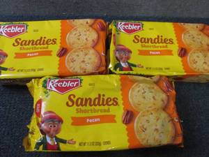 lot 96 image: 3- 11.3 oz Keebler Sandies Pecan Sh...