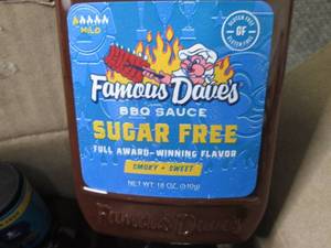 lot 99 image: 6- 18 oz Famous Daves Sugar Free B...
