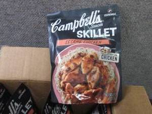 lot 114 image: 6- 11 oz Campbells Sesame Chicken ...