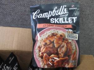 lot 117 image: 6- 11 oz Campbells Sesame Chicken ...
