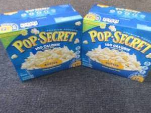 lot 136 image: 2- 12 pks Pop Secret 100 Calorie Sn...