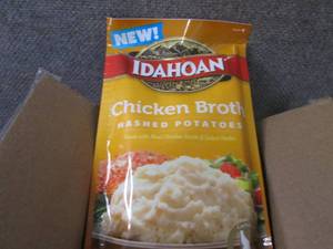 lot 147 image: 12- 4 oz Idahoan Chicken Broth Mash...