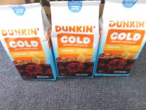 lot 149 image: 3- 10 oz Dunkin Cold Caramel...
