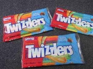 lot 155 image: 3- 12.4 oz Rainbow Twizzlers...