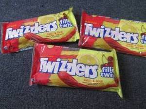 lot 158 image: 3- 11 oz Filled Twist Twizzlers...