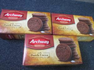 lot 167 image: 3- 8.75 oz Archway Soft Dutch Cocoa...