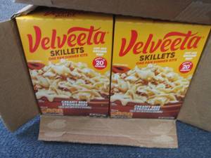 lot 169 image: 6- 11.6 oz Velveeta Creamy Beef Str...