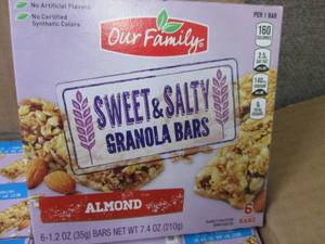 lot 173 image: 6- 6 pks Our Family Sweet & Salty G...