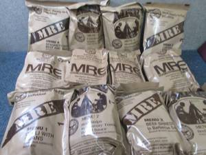 lot 215 image: Sealed Case of 12 MREs Meal Ready ...