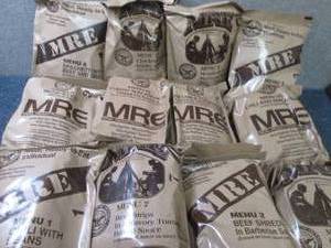 lot 216 image: Sealed Case of 12 MREs Meal Ready ...