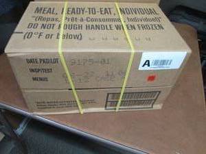 lot 217 image: Sealed Case of 12 MREs Meal Ready ...