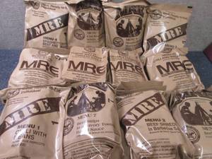 lot 218 image: Sealed Case of 12 MREs Meal Ready ...