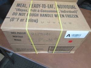 lot 220 image: Sealed Case of 12 MREs Meal Ready ...