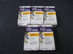 lot 409 image: 5- 28 Ct Melatonin Supplements...
