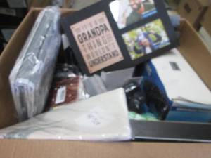 lot 416 image: Box of Assorted Small Overstock Ite...