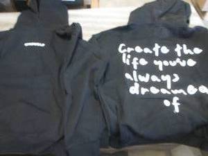 lot 468 image: 2 Unisex XL Gym Wolf Black Hooded S...