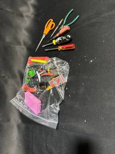 lot 21 image: Assortment of Hand Tools Including Screwdrivers and Scissors
