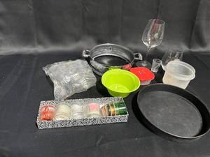 lot 75 image: Assortment of Kitchen Utensils and Glassware