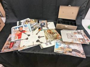 lot 150 image: Vintage Assortment of Fashion Magazines and Storage Case