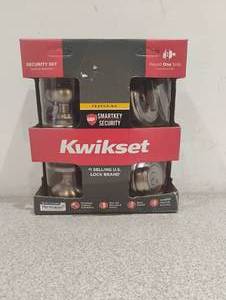 NEW KWIKSET SECURITY SET KEYED ONE SIDE SMARTKEY SECURITY