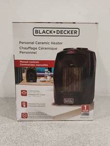 NEW BLACK AND DECKER PERSONAL CERAMIC HEATER