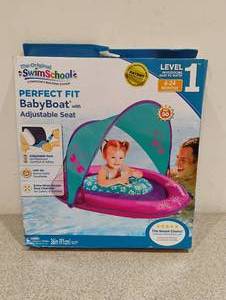 NEW SWIMSCHOOL PERFECT FIT BABY BOAT WITH ADJUSTABLE SEAT