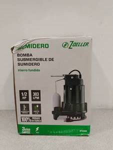 NEW ZOELLER SUMP SUBMERSIBLE SUMP PUMP