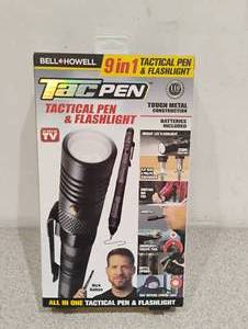 NEW BELLHOWELL TAC PEN TACTICAL PEN & FLASHLIGHT