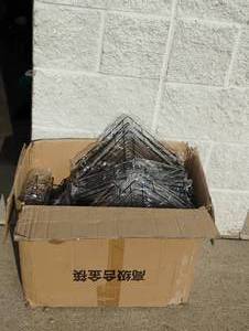 BOX OF CORNER SHELFS