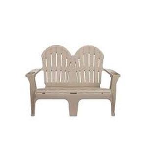 Stylewell Adirondack Bench Putty Beige  Customer Returns See Pictures