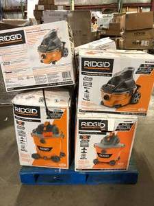 Pallet of Assorted WetDry Shop Vacs Various Models and Conditions Customer Returns See Pictures