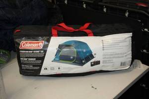 lot 531 image: Coleman Dark Room Skydome 4-Person Tent with Case